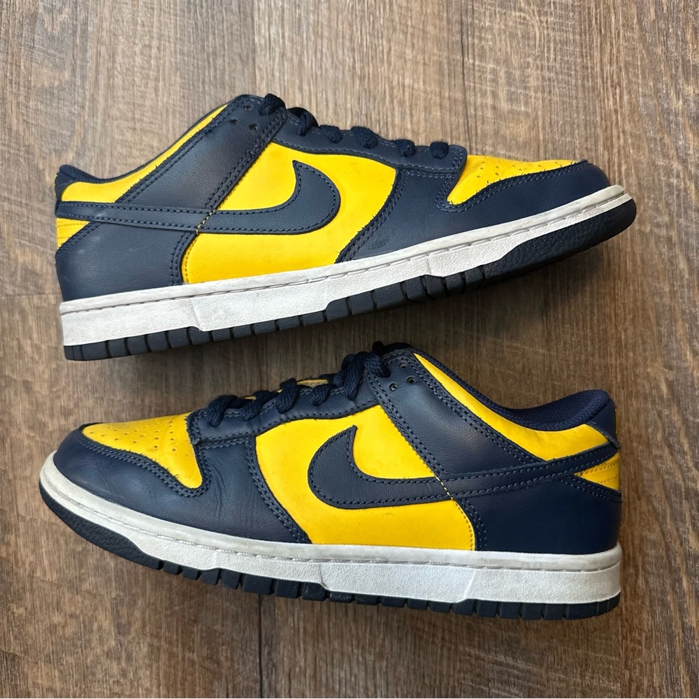 Nike Dunk Low GS Michigan Navy Blue Maize Yellow